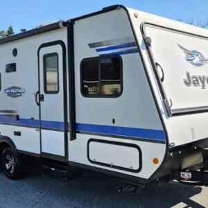 Angled front exterior view of 2017 Jayco Jay Feather X23B