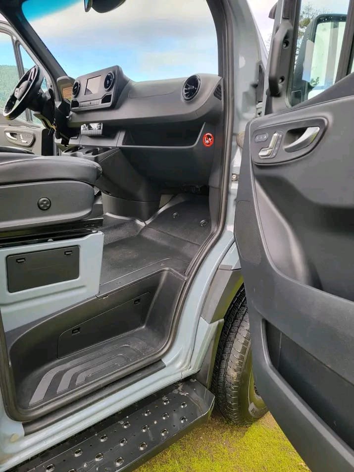 Driver cockpit and dashboard of 2021 Mercedes-Benz Sprinter 4x4