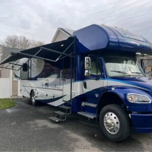 Slide-out extension open on 2019 Dynamax Force HD 34KD