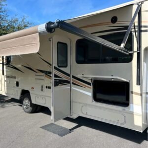 2024 forest river travel trailer​ Motorhome slide-out extensions deployed