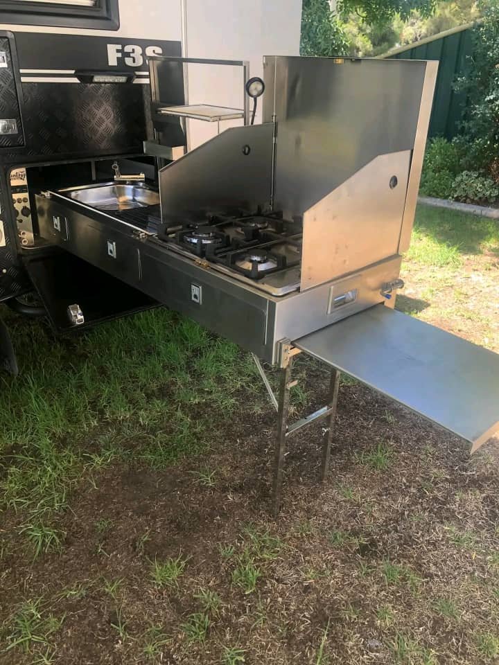 Exterior kitchen featuring 22” Blackstone griddle