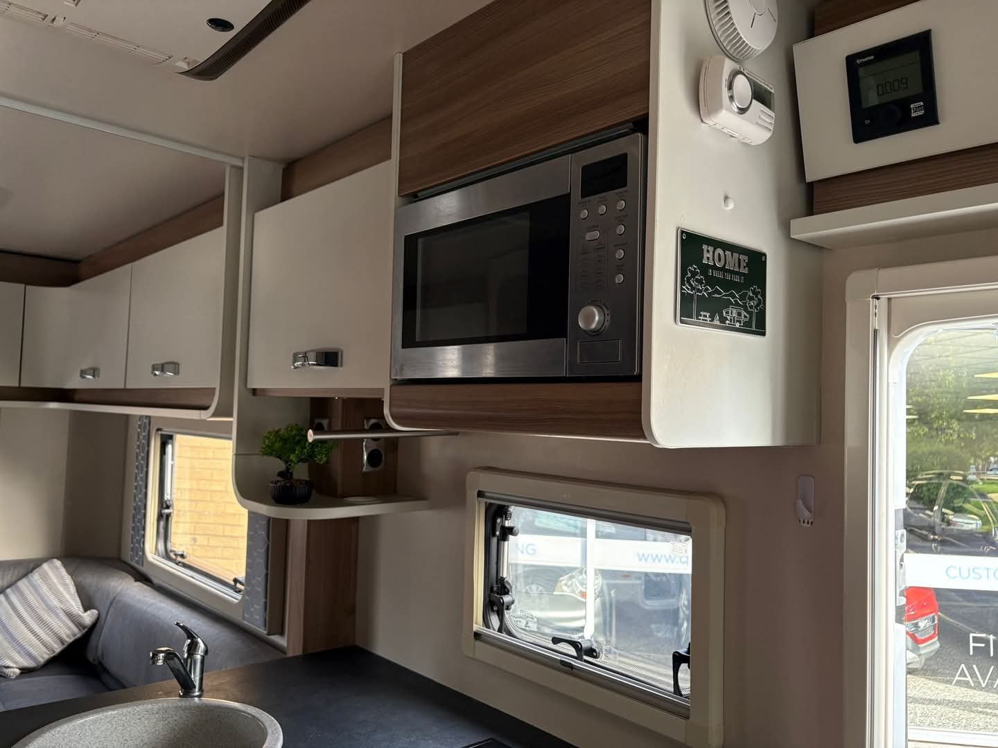 Integrated fridge inside 2019 Swift Escape 674 motorhome
