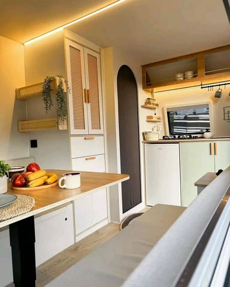 Full wide-angle interior view of 2020 Happier Camper HC1