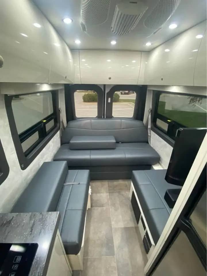 Sprinter 3500 lounge seating area