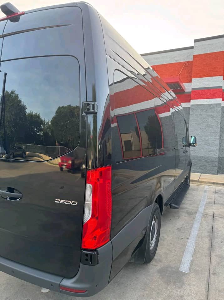 Rear entry doors of Mercedes-Benz Sprinter 2500