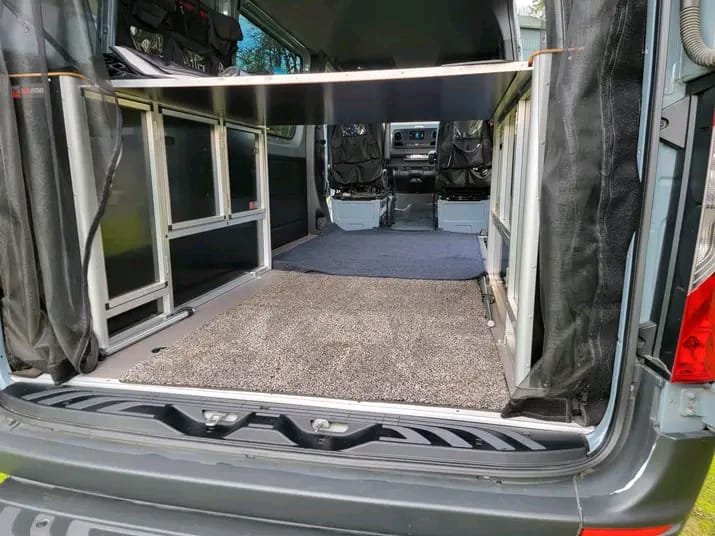 Rear angle exterior view of Mercedes-Benz Sprinter 4x4