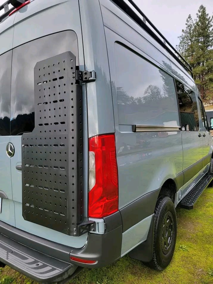 Rear cargo storage area of Sprinter 4x4 High Roof