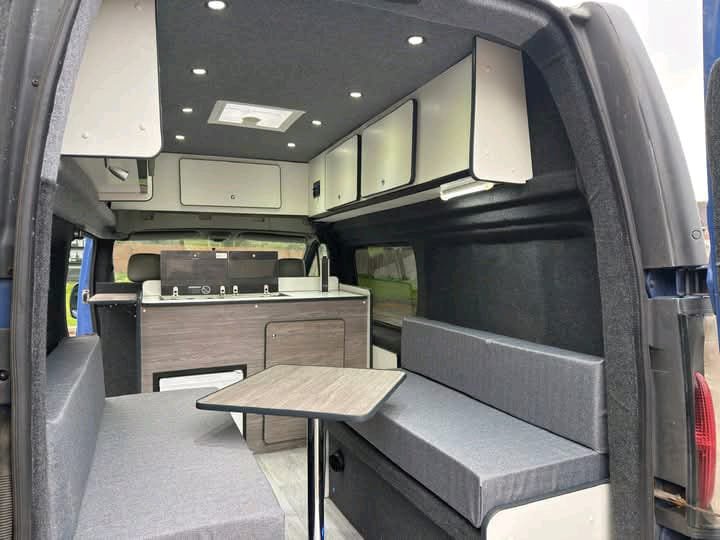 Campervan dinette converting into 6ft x 4ft bed