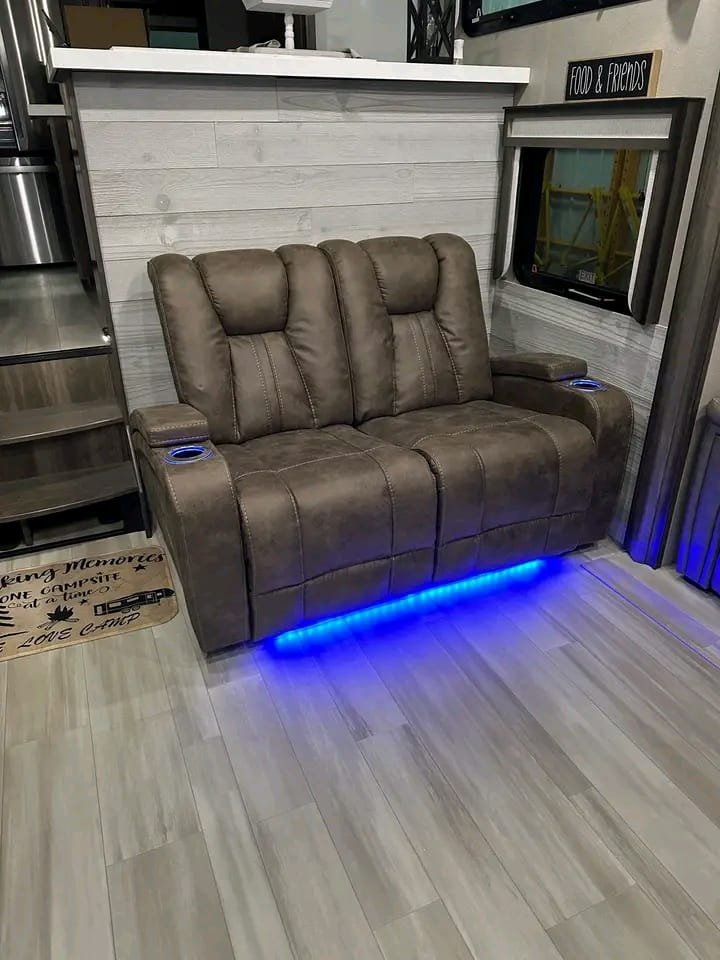 Residential reclining sofas in living room