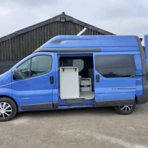 Nissan Primastar campervan side exterior with power-lock doors
