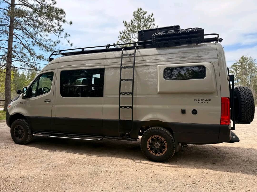 Top-down exterior view of a high-roof 2024 Sprinter 2500 van.