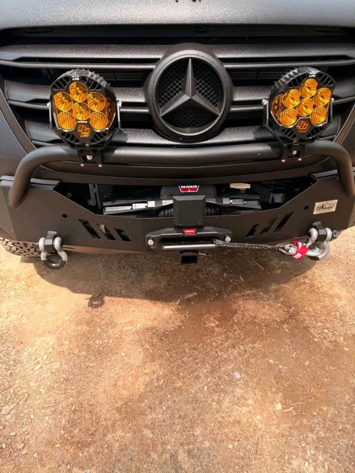 3.0L V6 turbo diesel engine components in a Mercedes-Benz Sprinter 2500.