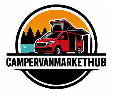 camper logo CamperVanMarketHub logo – camper van, RV, motorhome and caravan sales marketplace