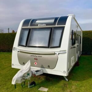 AL-KO hitch lock fitted to Elddis Affinity 550 caravan
