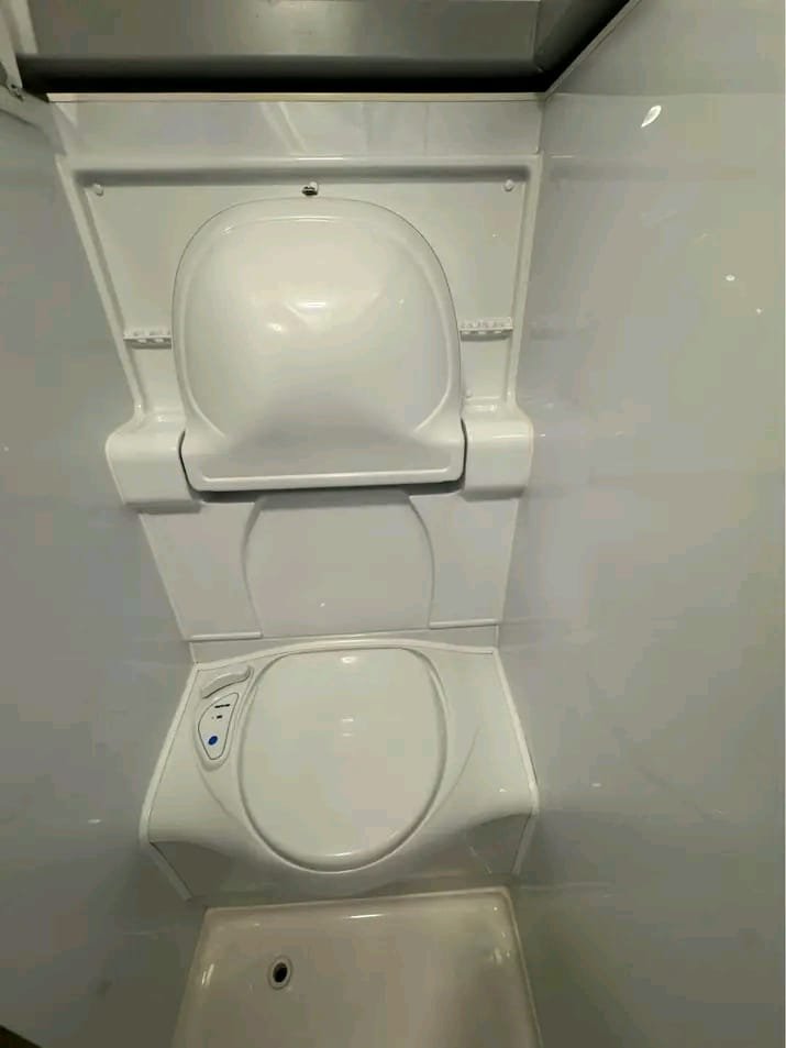Cassette toilet in Jayco Journey Outback ensuite