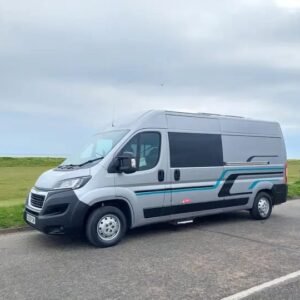 Front angled driver side view of camper van peugeot boxer​