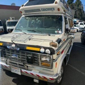 Front view of 1990 Ford Econoline camper van