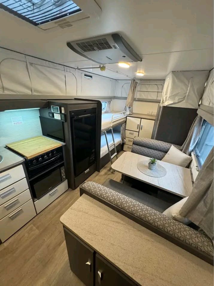 Furion TV entertainment system in Jayco Journey Outback caravan