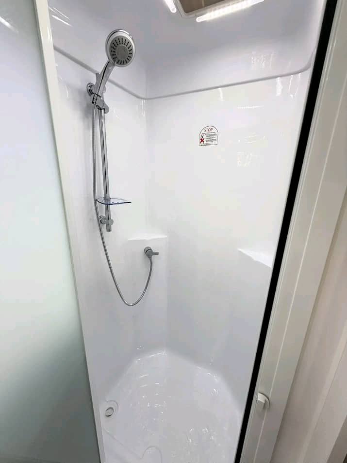 Separate shower unit inside Stallion Colt full ensuite