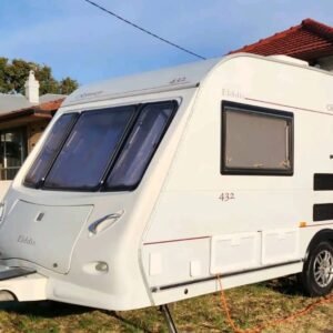 elddis caravan Tow hitch and tyres on Elddis Odyssey 432 lightweight caravan