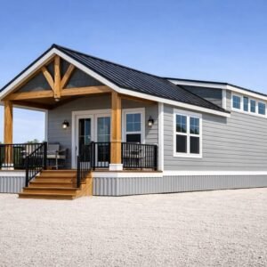 Front exterior of Platinum single wide manufactured home how much for a double wide mobile home