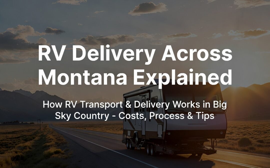 RV delivery across Montana explained – costs, process and transport services in Big Sky Country